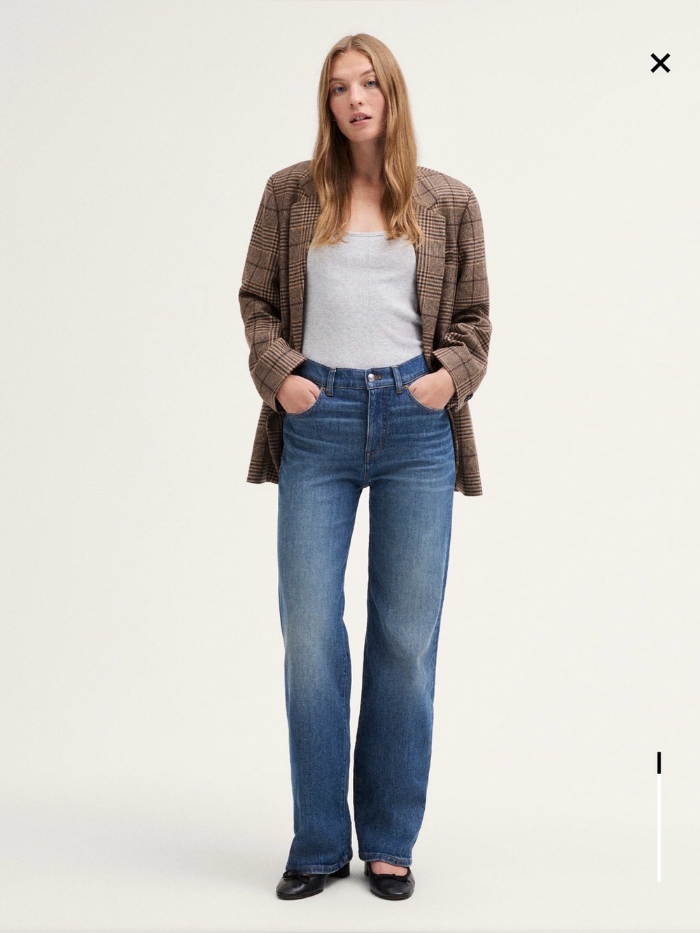 NWOT Madewell The Perfect Wide Leg Jean